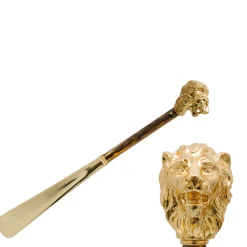 Gold Lion Head Shoehorn