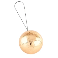 Gold Moon Christmas Ball Ornament - Set of 2