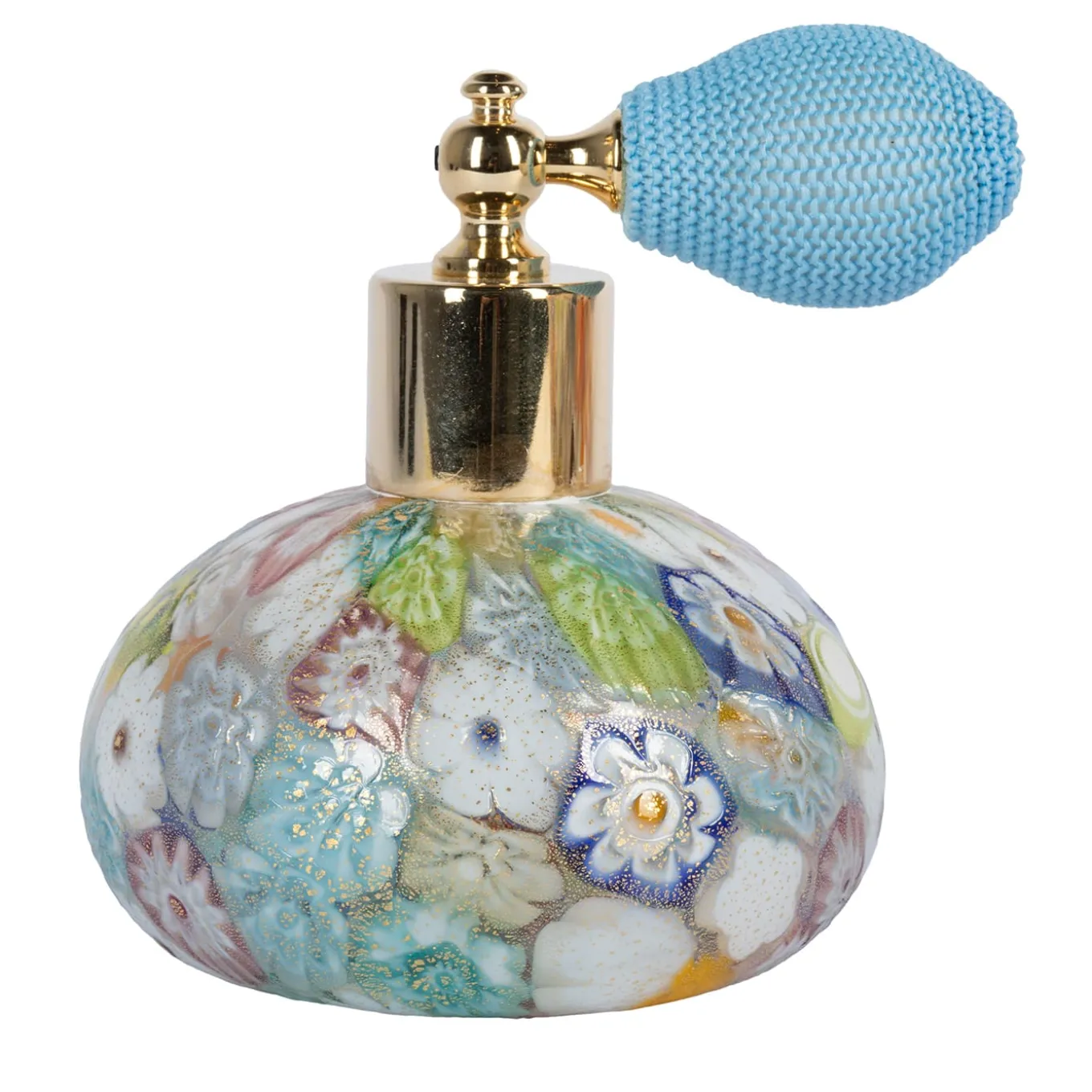 Gold Multicolor Murrina Perfume Spray Bottle