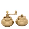 Gold Plated Brass Pepper Mill And Salt Shaker
