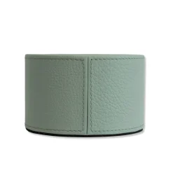 Gold Smeralda Green Leather Bottle Holder