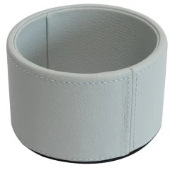 Gold Stintino Light Blue Leather Bottle Holder