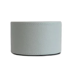 Gold Stintino Light Blue Leather Bottle Holder