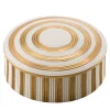 Gold Stripes Belle Epoque Round Box