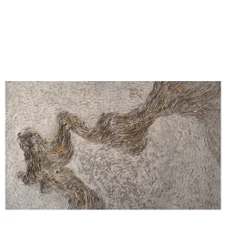 Gold Vein Textured Resin Diptych