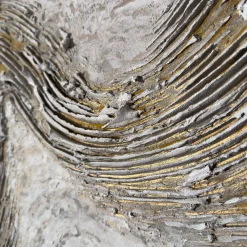 Gold Vein Textured Resin Diptych