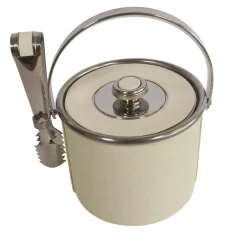 Gold White Ice Bucket