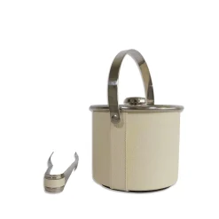Gold White Ice Bucket