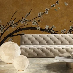 Golden Blossom Luxury Decorative Panel