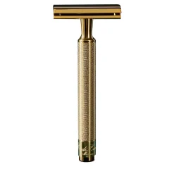 Golden Plated Chrome Safety Razor