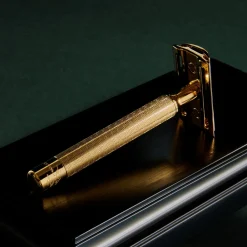 Golden Plated Chrome Safety Razor