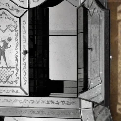 Goldoni Mirrored Glass Trumeau