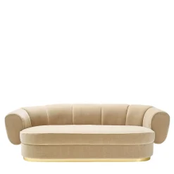Grace 4-Seater Beige Fabric Sofa by Studio 63