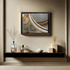 Gradiations Carved wood with gold & silver leaf by Giuseppe Caiafa