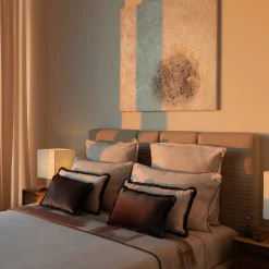 Graffiti Fringed Brown & Beige Blanket