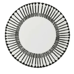 Grafismi Black and White Charger Plate #11