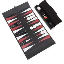 Grained Black Leather 3-in-1 Game Case