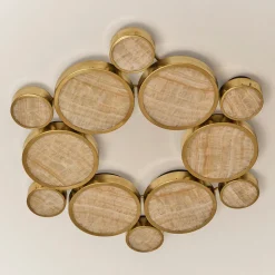 Gran Costellazione Cassiopea Marble & Brass Onyx Flush Mount Chandelier