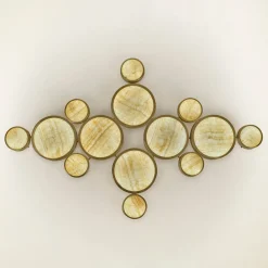 Gran Costellazione Gemini Marble & Brass Onyx Flush Mount Chandelier