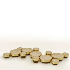 Gran Costellazione Orion Marble & Brass Onyx Flush Mount Chandelier