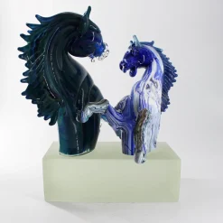 Grand Horses Murano Glass Sculpture