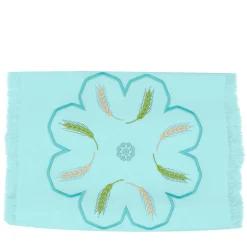 Grano Multicolor Fringed Turquoise Runner