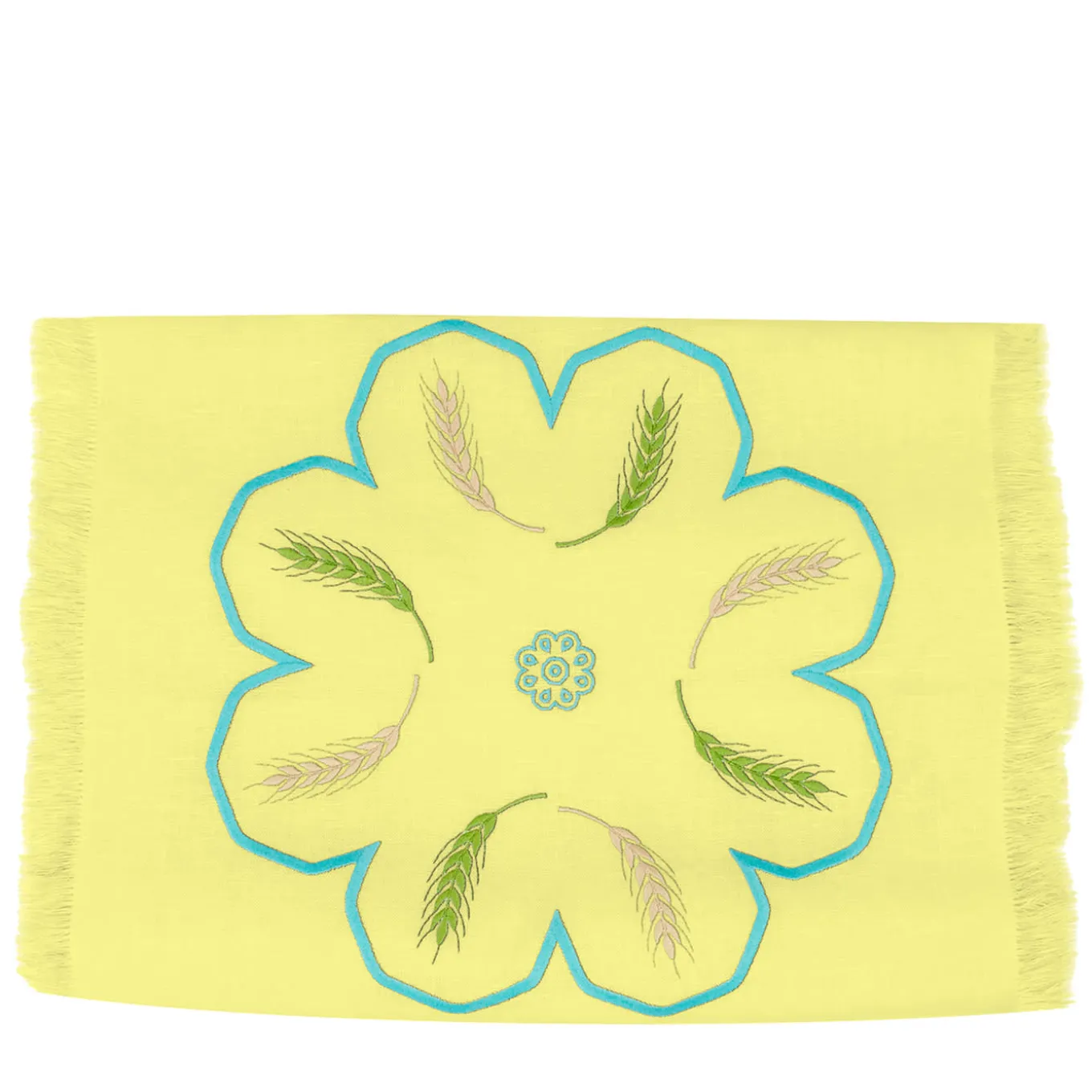 Grano Multicolor Fringed Yellow Runner