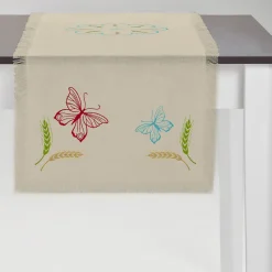 Grano Multicolor Fringed Taupe Runner