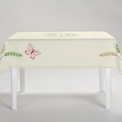 Grano Multicolor Rectangular Ivory Tablecloth