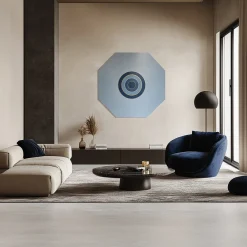 Gratitude Light Blue Octagonal Decorative Panel