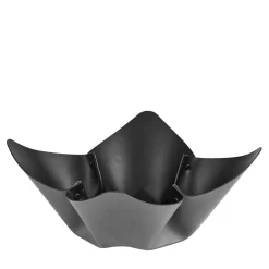 Gray and Black Leather Fruit Bowl