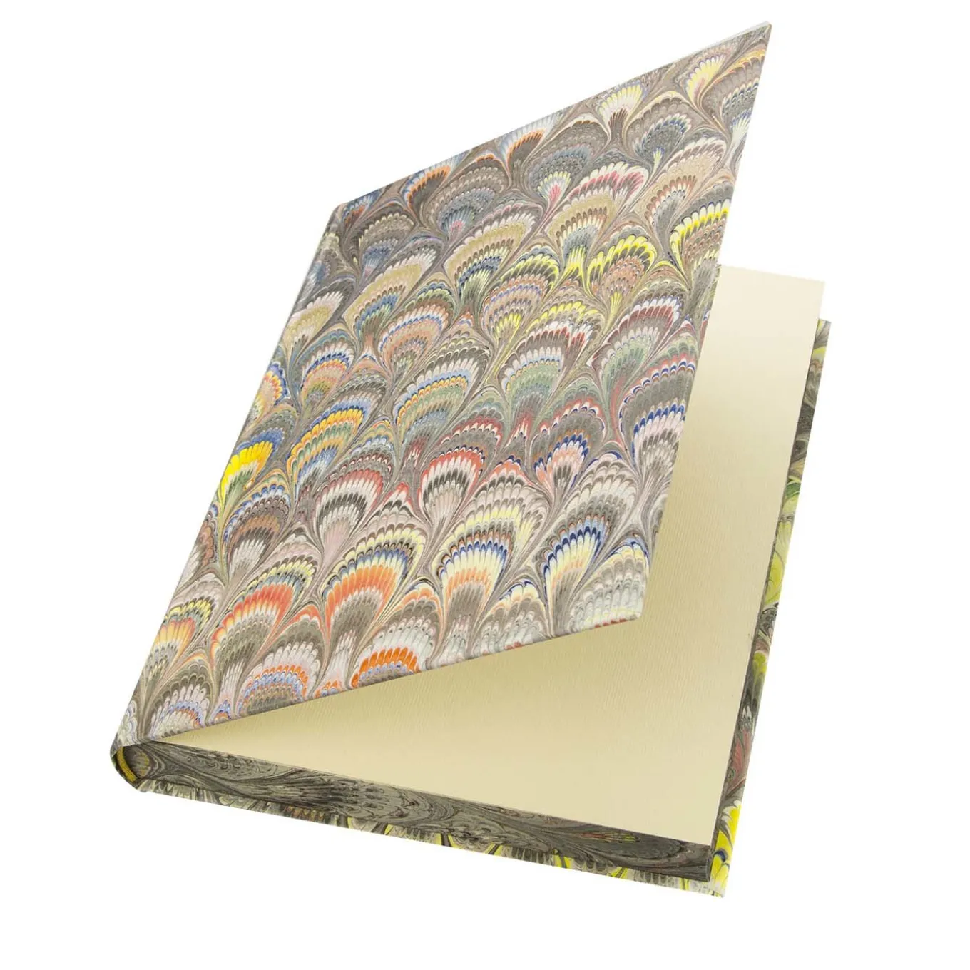 Gray and Blue Peacock Notebook