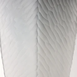 Gray Blown Murano Glass Flower Vase