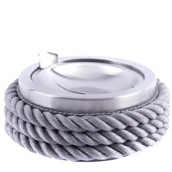 Gray Concave Ashtray