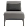 Gray Leather Armchair