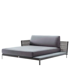 Gray Outdoor fabric Chaise Longue