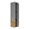 Gray Suspended Vertical Fiammifero Cabinet by Giulia Contaldo