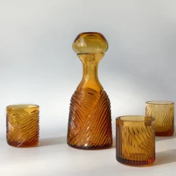 Grecale Amber Crystal Decorative Bottle