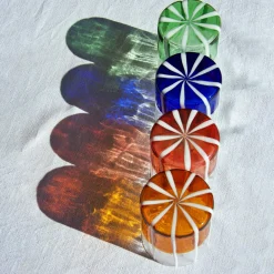 Green & Transparent Mezzo & Mezzo Glass