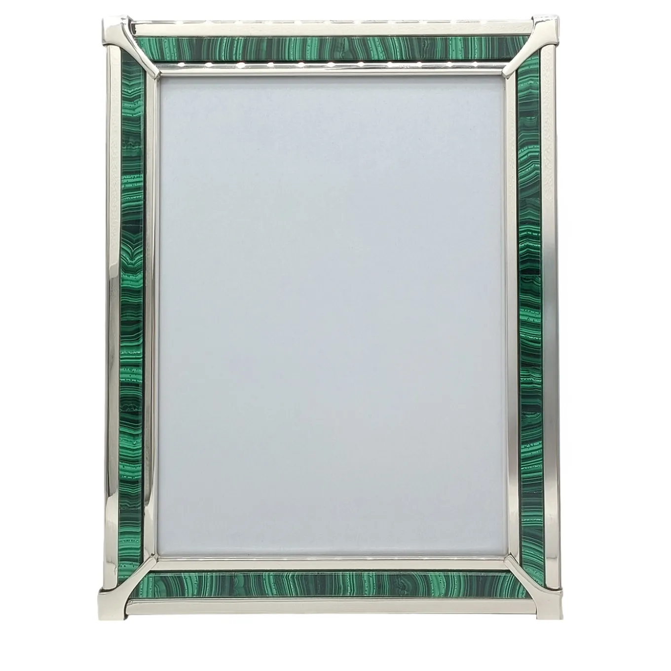 Green Malachite & Silver Photo Frame