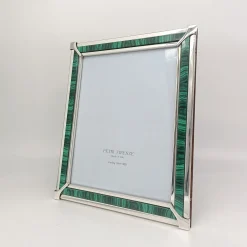 Green Malachite & Silver Photo Frame