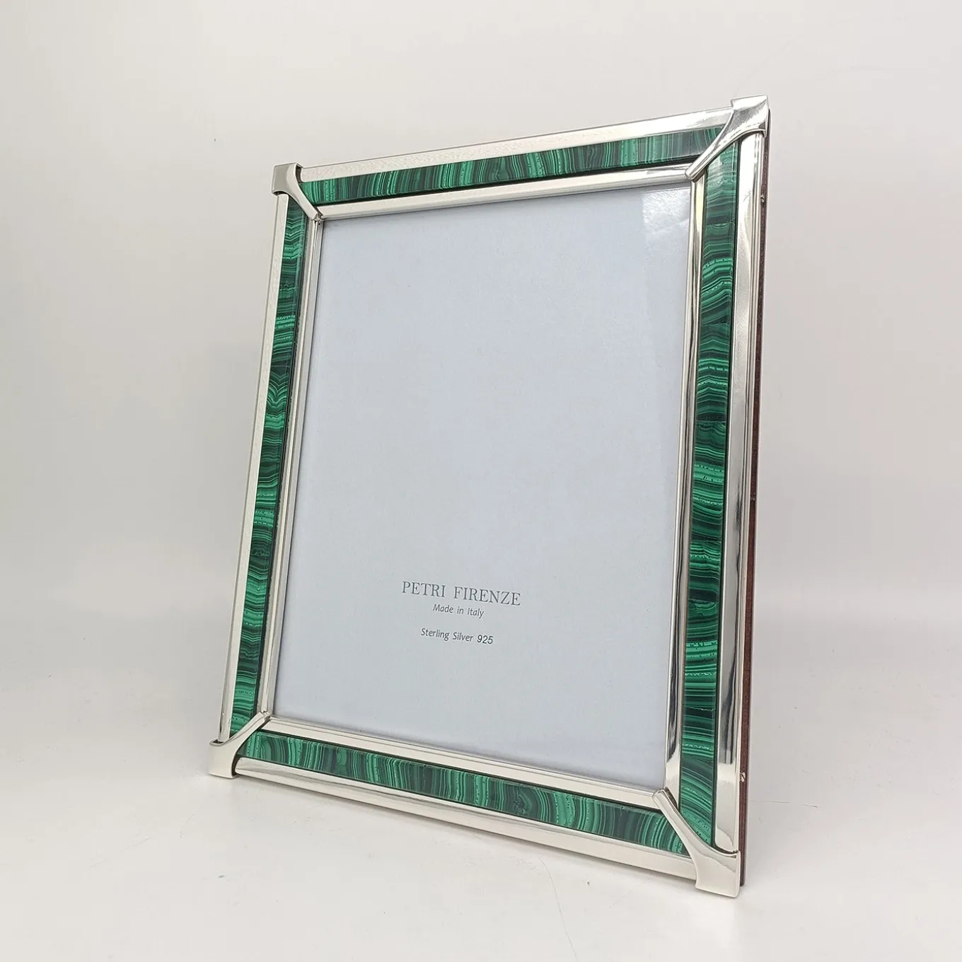Green Malachite & Silver Photo Frame