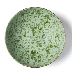 Green Pois Ceramic Serving Bowl