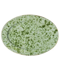 Green Pois Ceramic Serving Plate