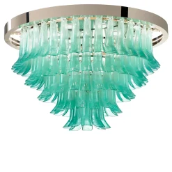 Green Saddle Chandelier