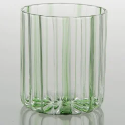 Green Stripes Glass