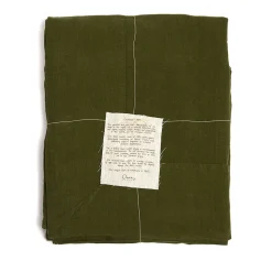 Green Tablecloth with Large Border