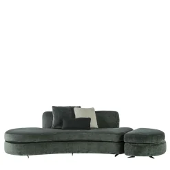 Green Velvet Sofa by Giuseppe Carpanelli