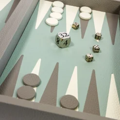 Grey Backgammon Box Game
