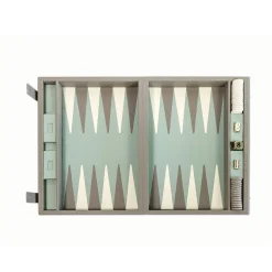Grey Backgammon Box Game